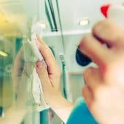 cleaning glass window